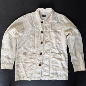 Spier & Mackay Linen Chore Coat (White, Small)